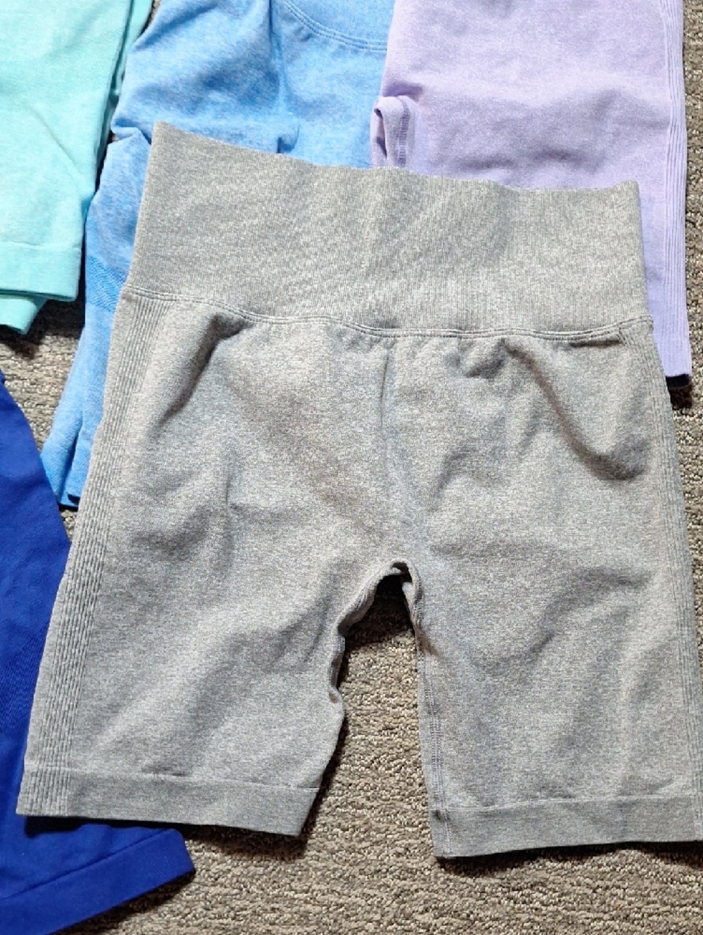 Womens Seamless Butt Scrunching Shorts - Multi Color Pack - Gym Shorts - Picture 2 of 14